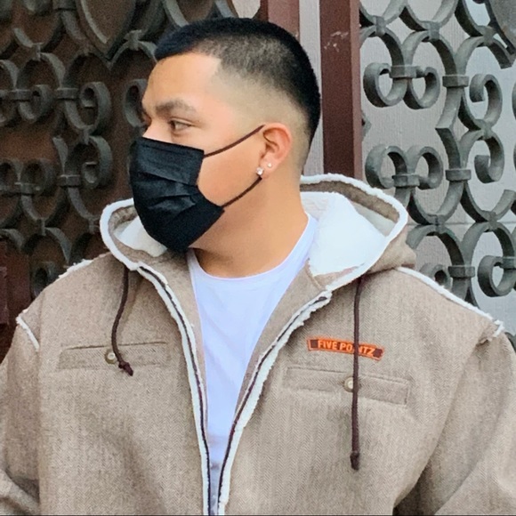 Men's Five Pointz Full Zip Hooded Sherpa Jacket - Picture 3 of 6